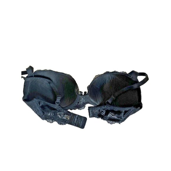 Gilligan & O'Malley Black Push-up Bra 34D Underwire Lace Padded - Picture 6 of 12